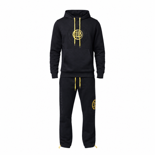 "THE MEMBER'S" LUXURY TRACKSUIT - MIDNIGHT BLACK