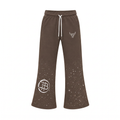 BULL’ION SCATTERED CRYSTAL TRACK BOTTOMS - HEATHER GREY