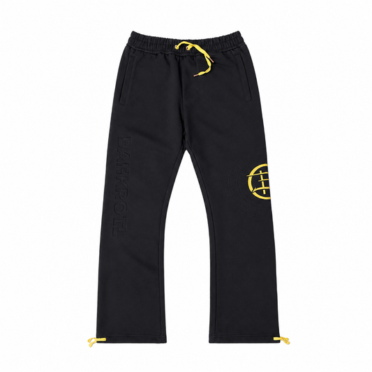 "THE MEMBER'S" LUXURY TRACK BOTTOM - MIDNIGHT BLACK